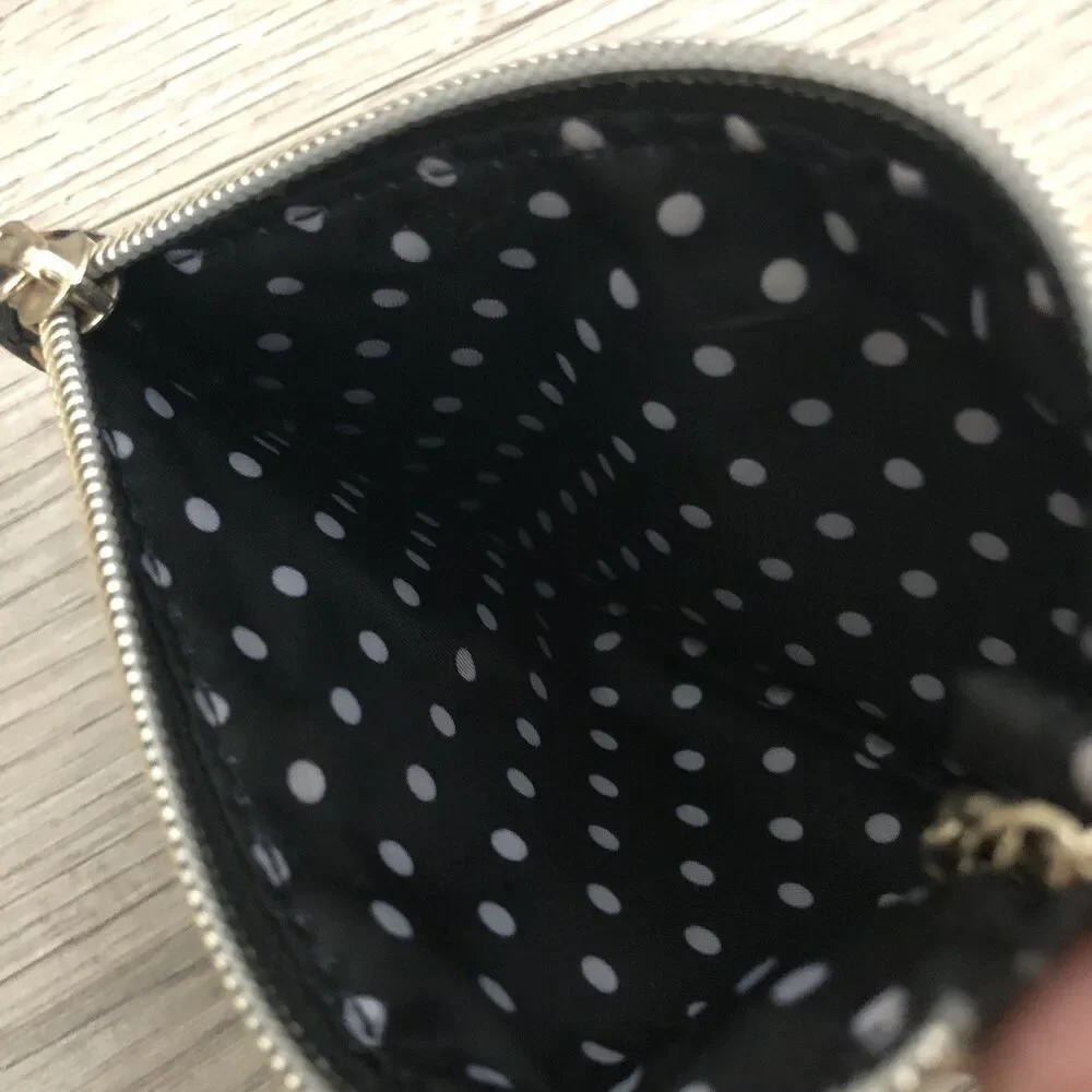 Victoria’s Secret Cheetah Leopard Animal Print Zipper Pouch Keychain Coin Purse - Picture 6 of 7